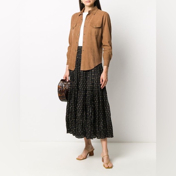 Mes Demoiselles Polka Dot Creased Skirt - Picture 2 of 9